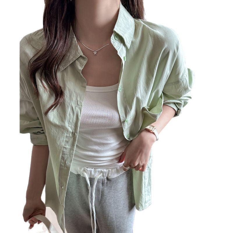 Korean Style Women's Loose Casual Plus Size Shirt