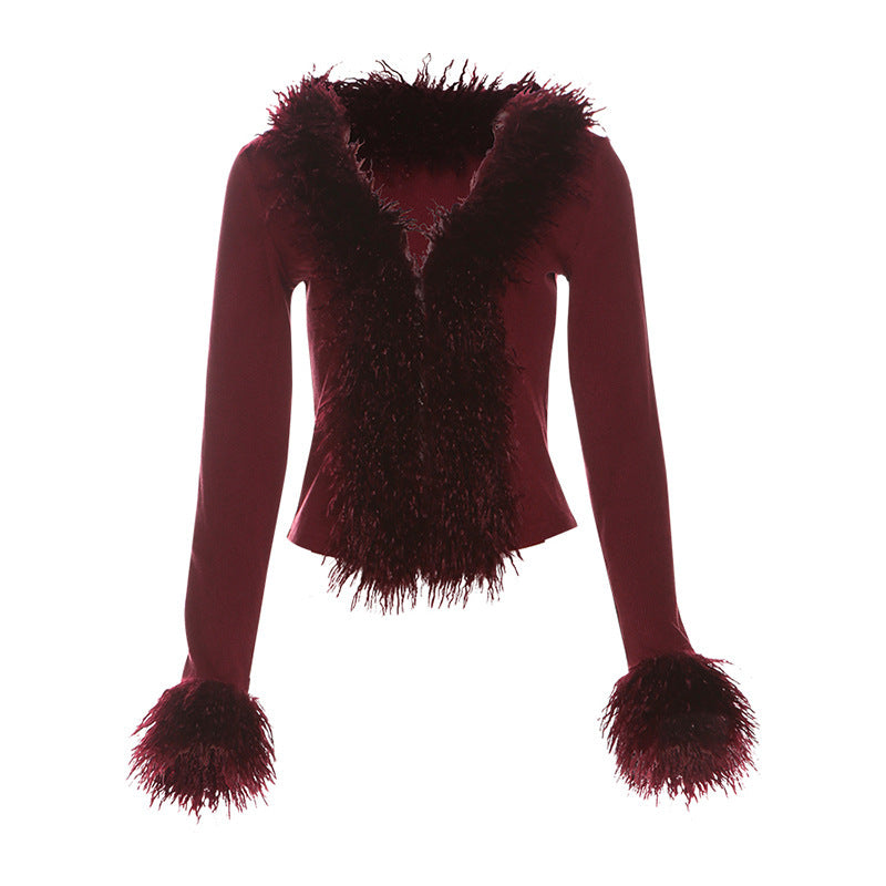 V-neck Cardigan Slimming Top For Women