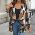 Irregular Button-free Shirt Cardigan For Women