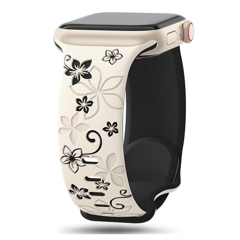 Two-tone Silicone Strap Bauhinia